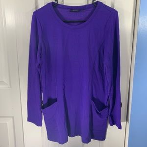 Susan Graver Weekend Women’s Purple Sweatshirt